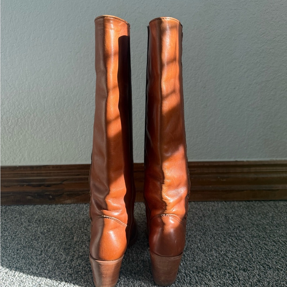 Dexter Brown Heeled Fall Boots - Picture 4 of 6